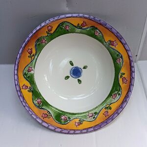 Vtg Sango The Sweet Shoppe Rimmed Soup Bowl-Key Lime Pie-3024-Sue Zipkin-8 7/8"